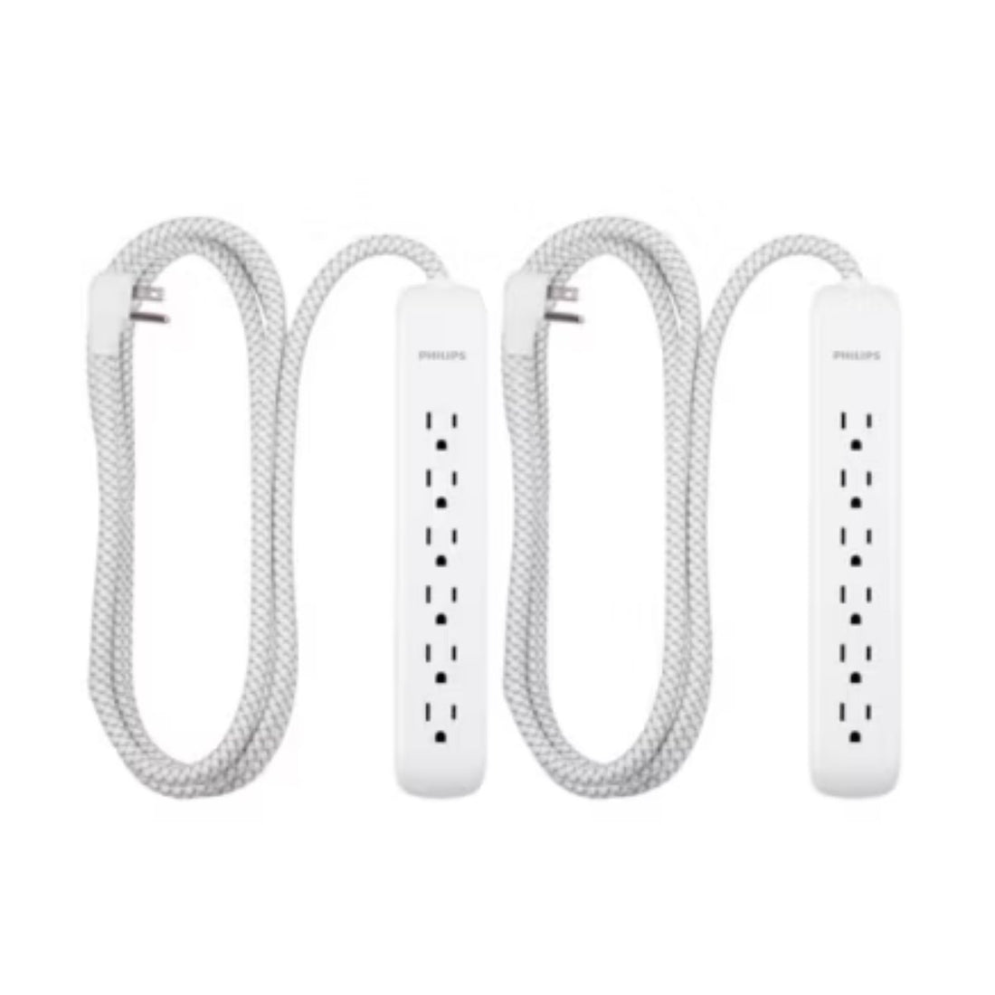 Philips 6 outlet 2 pk Surge Protector - 4B Gadgets