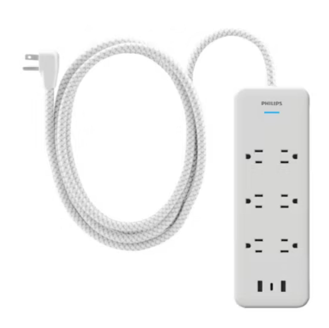 Philips Surge Protector 6 outlets 2 USB A 1 USB C - 4B Gadgets